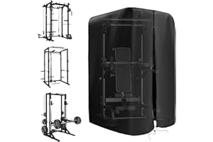 LIROPAU Copertura per rack per squat, copertura per rack da palestra con cerniera impermeabile, copertura protettiva per sollevamento pesi/squat/attrezzatura per allenamento in palestra a casa, per