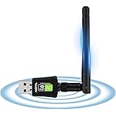 Chiavetta Wifi 600Mbps, Driver Gratuito, Adattatore di Rete Dual Band 2.4G/5.8GHz, Antenna Wifi USB, Ricevitore WiFi Dongle S