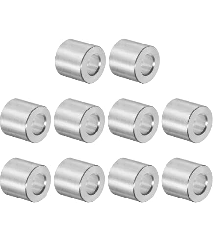 12 Pièces Entretoises Acier Inoxydable M12 - 12mm Alésage X 20mm OD X 8mm Longueur