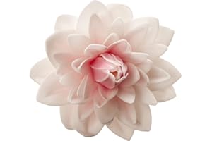 dekora Dalia Gigante Flor Comestible Decoración de Tartas de Cumpleaños Caseras Fácil para Obtener un Pastel con Flores-de Color Rosa de 12,5 cm, Grande
