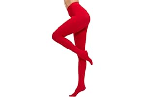 CozyWow Collants semi-opaques 80D couleur unie pour femmes