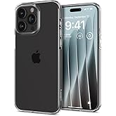 Spigen iPhone 15 Pro ile Uyumlu Kılıf Liquid Crystal Sararmaya Dayanıklı ince Şeffaf Kapak - ACS06699 (Spigen TR Garantili)