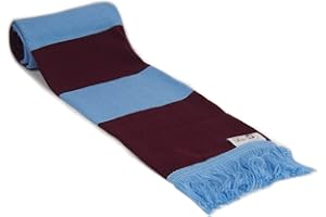 fan originals Retro Football Bar Scarf in Colours Claret Blue