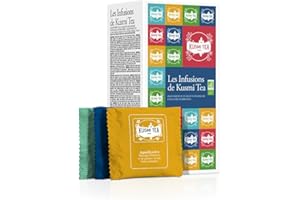 Kusmi Tea - Coffret "Kusmi Infusions" - Assortiment de Thés Bio - Idée Cadeau Homme et Femme - Infusions Aromatisées, Hibiscus, Rooibos - Fabriqué en France - 24 Sachets - 8 Recettes Délicieuses