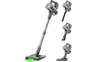 VersLife Aspiradora sin Cable con Mopa, S7 Plus 40Kpa, Aspira y Friega 2 en 1, Aspirador Escoba sin Cable y Fregasuelos con Luz Verde, Ideal para Cualquier Superficie y Pelos de Mascotas