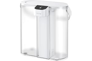Waterdrop Caraffa Filtrante per Frigorifero Elettrico Istantaneo con Filtro 3 Mesi, Sistema di Filtraggio dell'Acqua da Banco, Riduce Cloro, Piombo, Mercurio, Riduce PFAS, 757 Litri, Bianco