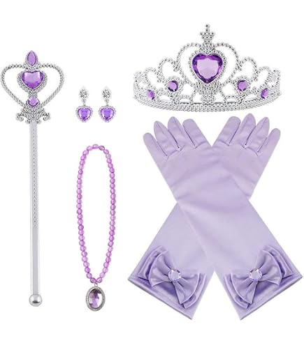 Perruque Raiponce Princesse – Set 5 Pièces Avec Tresses, Clips Fleuris Et Couronne – Idéal Pour Déguisement, Fête, Cosplay
