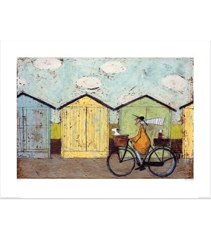 Sam Toft WDC91115-Multi Coloured- The Doggie Taxi Service Canvas
