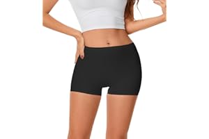 PRONTIADUSCIRE Bragas Cortas Anti-Transparencia Mujer Invisibles Anti-Arruga - 123N1 Shorts Íntimos 85% Nylon 15% Spandex con Entrepierna de Algodón para Bodas, Oficina, Citas