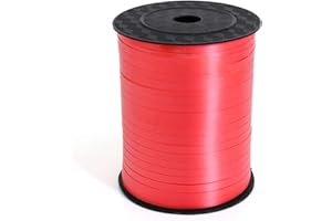 CC wonderland zone Ruban Bolduc Rouge(457m x 5mm) Ruban Ballon pour Artisanat et Emballage Cadeau