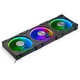 Phanteks D30 PWM Normal Hava Akımı, D-RGB Fan, 3'l&uuml; Paket - 140mm, siyah