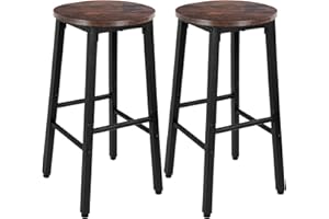 OUUTMEE Wysokie krzesło 60 cm stołek hoker lada skandynawski 2 sztuki