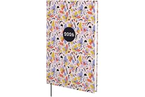 Finocam - Agenda 2026 Settimana Layout Verticale | Gennaio - Dicembre 12 mesi | Agenda Annuale 2026 con elastico e nastro in tessuto | Copertina Rigida Porto Design - Malva - Internazionale