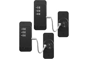 PCXWTLN Refrigerator Lock Combination, 2 Pcs Digital Password Fridge Lock Cupboard Locks for Children, Window Restrictor Lock Children Safety Refrigerator Door Lock for Toddlers Kitchen Cupboard Fridge Window