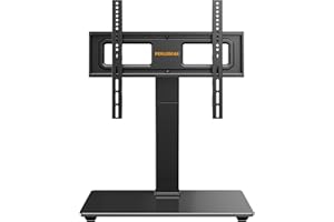 Perlegear Support TV pour Téléviseurs 32 à 70 Pouces, Pivotant, Réglable en Hauteur et Inclinable, Supporte Jusqu'à 40KG, VESA Max 400x400 mm, PGTVS26