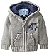 Wippette Baby Boys Infant 47 Hooded Fleece Jacket Cardigan Sweater Coat, Heather Grey, 18 Months