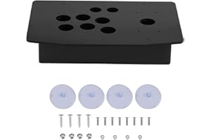 Voluxe Pannello Arcade, Set Arcade Fai da Te, Joystick Arcade Pannello Acrilico Acrilico + ABS + Metallo Kit Fai da Te per Giochi Arcade Fight Stick Fai da Te
