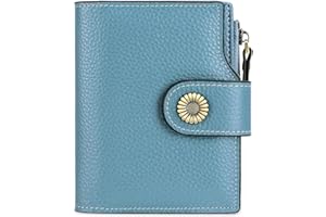 Bailonda Kleines Damen Portemonnaie, Klein und im Kurzformat Portemonnaie Damen, PU Leder Portemonnaie Kleine Brieftasche Geldbörse Für Frauen Die Farbe ist sehr schön mit 16 Fächern(blau)