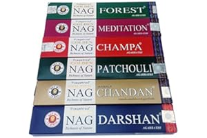 Golden Nag Champa – Bastoncini d'incenso - Vijayshree - 6 scatole