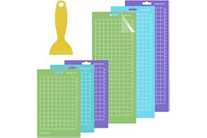 YPLonon 6 Stück Schneidematte für Cricut Joy 4,5" x 12"+ 4,5" x 6,5" Rutschfeste und Langlebige Schneidematte Ersatzkleber Klebrige Schneidematten für Cricut Joy Zubehör