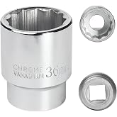 FortuneGlobe - 36 mm 3/4 inch 12 pan 3/4 inch 36 mm socket for CR-MO(Whtie) wrench