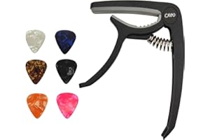 PPPANDA Ppanda Trigger Capo Capotastos for Acoustic Electric Guitars and Ukulele with 6 Picks