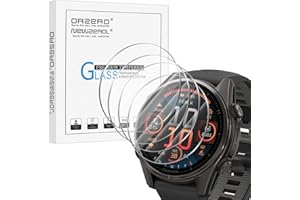 NEWZEROL 4 sztuki szkła hartowanego, kompatybilne z Garmin Fenix 8 Amoled 43 mm, odporne na zarysowania w wysokiej rozdzielczości bez pęcherzyków folia ochronna 9H do Garmin Fenix 8 Amoled 43 mm