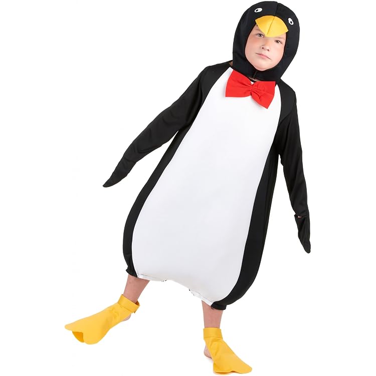 Süßes Pinguin-Kostüm Für Kinder – Inklusive Overall, Kapuze & Pfoten