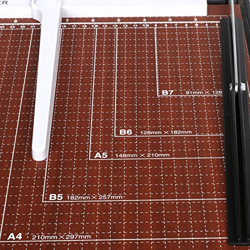 Homdox Profi A3 Papierschneider Schneidemaschine Hebelschneider Schneidegerät Fotoschneider Schrottmaschine Papier Foto Holz - 6