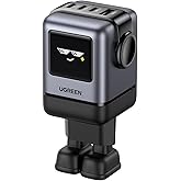 UGREEN Uno Cargador USB C GAN de 100W, Adaptador de Corriente de 4 Puertos Carga Rápida Compatible con MacBook Pro, iPhone 16