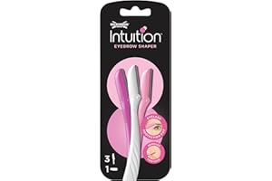 ‎WILKINSON SWORD Wilkinson Sword Intuition Perfect Finish Eyebrow Shaper, Gesichtshaarentferner, Augenbrauenformer für die alltägliche Pflege, 3 Beauty-Tools