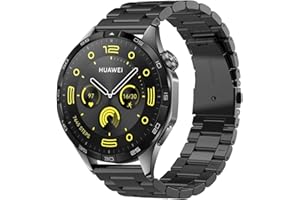 NEMUALL Pasek kompatybilny z Huawei Watch GT 4 46 mm / GT 3 46 mm, metalowy pasek ze stali nierdzewnej, zapasowy pasek do zegarka Huawei Watch 4/4 Pro/3/3 Pro / GT 3 Pro 46 mm / GT 2 46 mm / GT 2 Pro