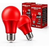 Melatonin Red Night Light Bulb &ndash; Pack of 2 LED Bulbs E27 9W | No Blue Light, Red Bulb for Sleeping, Flicker Free 634nm - Baby
