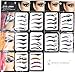 Pack of 40 Pairs Multi Pattern Fashion Vintage Water Transfer Temporary Eye Tattoo Stickers Eyes Makeup