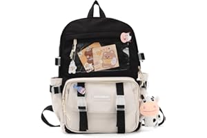 SUKUTU Kawaii Backpack Large Capacity Japanese School Bag JK Anime Shoulder Bag for Cosplay Crossbody Bag