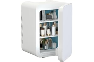 eklipt Mini Fridge for Bedrooms 20L/26 Cans with AC/DC Powered, Quiet Mode, Small Skincare Portable Beauty Fridge for Cosmetic, Office or Car