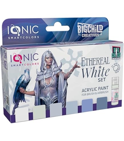 Ammo Ionic Set Scuro | Include Tutto Il Necessario Per Dipingere Il Nero Senza Problemi In Vari Materiali, Acrilico, Multicolore, 20 Ml