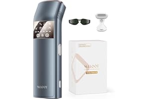 ‎SALLOOT TRIPLE-Pulse IPL Laser Haarentfernung, Komfort 2.8 °C Saphir Eiskühlung Haarentfernungsgerät für Frauen und Männer, Effektive, Permanente, Alternative zur Salon-Haarentfernung zu Hause (Marineblau)