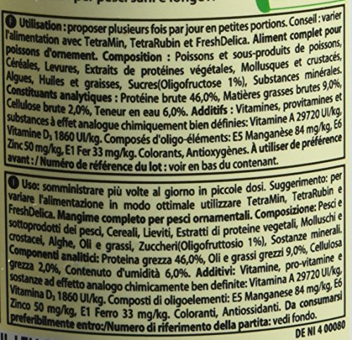 TetraPhyll (Hauptfutter für alle pflanzenfressenden Zierfische, mit lebenswichtigen Ballaststoffen plus Präbiotika), 250 ml Dose - 2