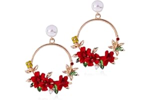 YAZILIND, pendientes de botón con forma de flor de diamantes de imitación de resina, joyería de oreja de perlas de imitación para mujer