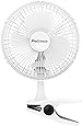 Pro BreezeTM Mini Ventilator mit Clip, sehr leiser Betrieb, 20 cm Durchmesser, 2 Geschwindigkeitsstufen - ideal als Tischventilator