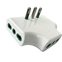 Vimar FP00316.B SICURY 250 V Vertical Multiple Adapter, 2 Pieces, 2P+T 16 A Comb