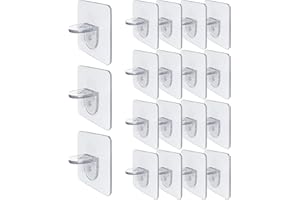 DIYXISK 18 Pcs Equerre Etagere，Support Étagère Plat，Support Etagere，Support Etagere Verre，Pas de Poinçonnage Convient Pour Armoire Tiroir Bibliothèque Chambre Salle de Bain Cuisine