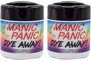 Manic Panic Dye Away Wipe 50 Pack, Vegan, Cruelty Free, Face Wipes for Removing Hair Dye 2 x 63ml