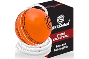 ONEGlobal Incrediball Soft String Cricket Ball | Outdoor and Indoor Soft Hanging Cricket Ball For Practice | For Footwork, Timing and Solo Training