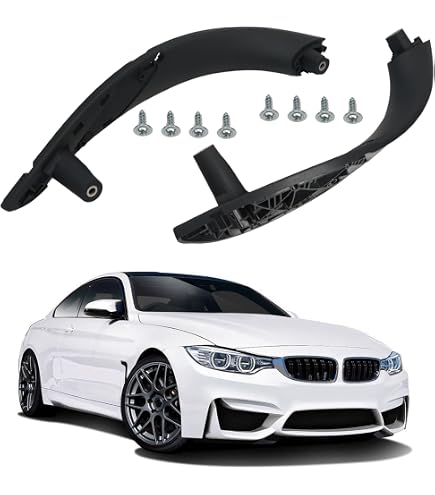 Poignée De Porte Intérieur Gauche + Droite Pour BMW Série 3 F30/F31/F80 & Série 4 F32/F33/F36 - Remplacement Original 51417279311+51417279312 - 8