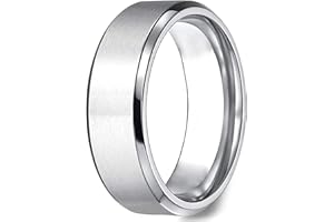 ESHIONER G23 Anillo de Titanio para Hombre Mujeres 8MM Plata/Azul/Oro/Negro Anillo Alianzas de Boda para Hombre Anillos de Compromiso Anillo de Amistad Anillo de Compromiso Anillo de Boda Talla11.5-30