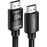 UGREEN Câble HDMI 2.1 8K 60Hz 4K 120Hz UHD Haute Vitesse 48 Gbps Supporte 3D eARC HDR Dynamique HDR 10 Dolby Vision HDCP 2.2 