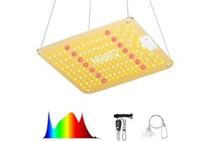 NIELLO QB1200W Lámpara de cultivo con atenuador , Lámpara de Planta with IR, High PPFD, Sun-like Full Spectrum Luminarias de crecimiento for Vegetables and Indoor Flowering, Luz de la planta to Cover 90*90cm