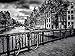Produktbild Artland Poster oder Leinwand-Bild fertig aufgespannt auf Keilrahmen mit Motiv Melanie Viola Amsterdam Keizergracht Städte Niederlande Amsterdam Fotografie Schwarz/Weiß